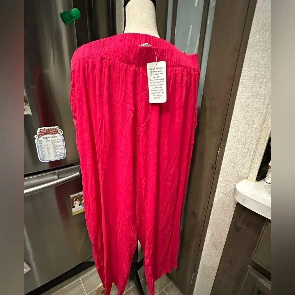 NWT Catherine's Vibrant Pink Pleated Dress